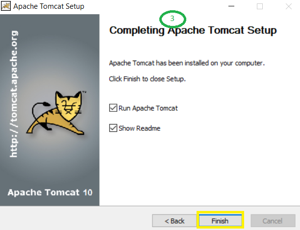 Apache Tomcat - completing Setup